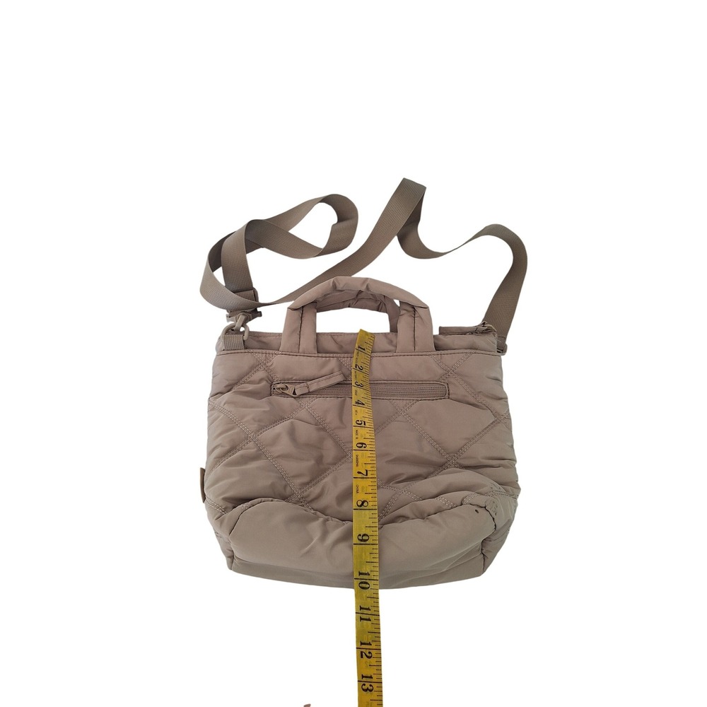 BAGSMART Quilted Travel Crossbody Bag tan color - Picture 10 of 11